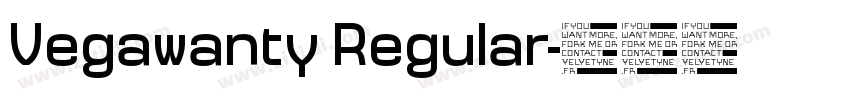 Vegawanty Regular字体转换